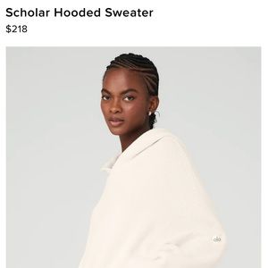 Alo yoga scholar hoodie sweatshirt oversized ribbed